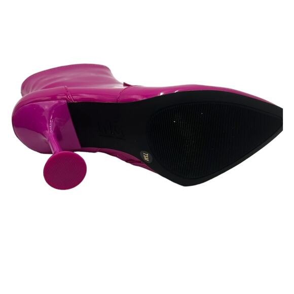 INC International Concepts Women Stretch Booties Fuschia Zip Pointed Size 7.5 M - Picture 7 of 10